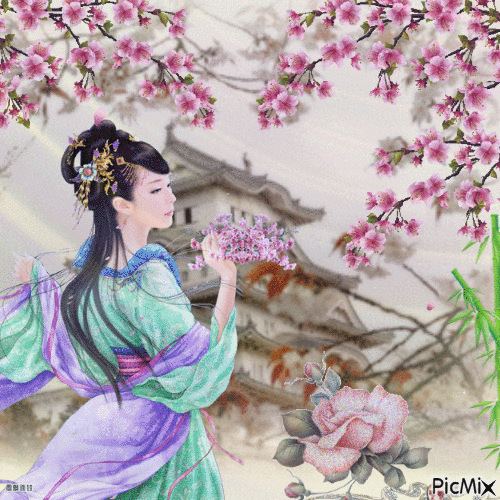 Chinese spring. - Free animated GIF