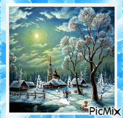Winter In The Country! - GIF animé gratuit