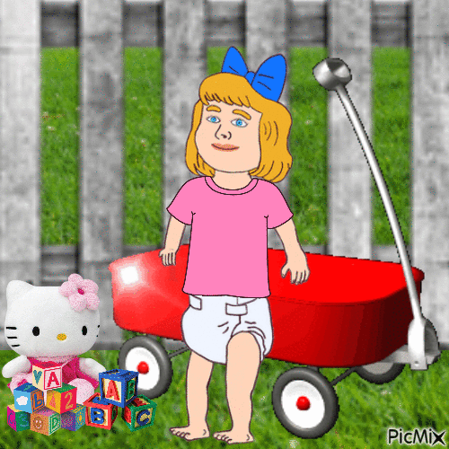 Baby and playthings - Free animated GIF