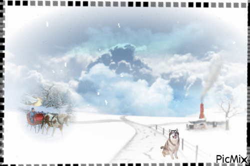 La neige... - Bezmaksas animēts GIF