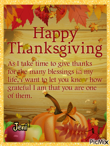Happy thanksgiving - Безплатен анимиран GIF