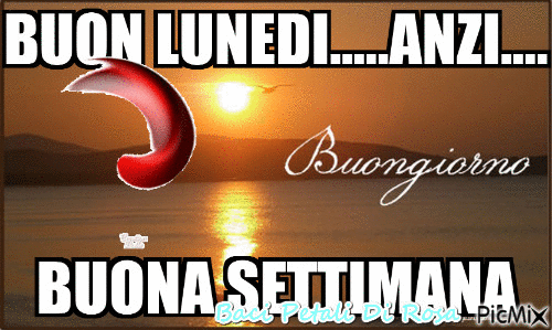 Buon Lunedi - 免费动画 GIF