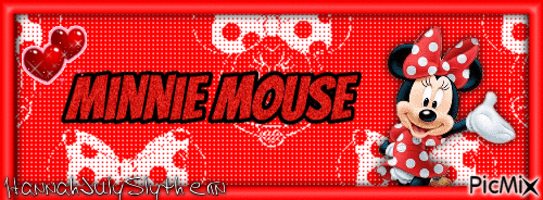 Minnie Mouse {Banner} - GIF animé gratuit
