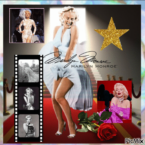 Superstar Marilyn - Nemokamas animacinis gif