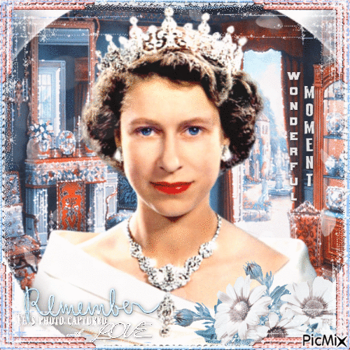 R.I.P Elizabeth II Queen Of England and The Commonwealth - Gratis animerad GIF