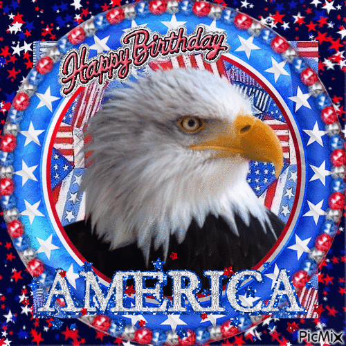 Happy Birthday, America - Бесплатни анимирани ГИФ