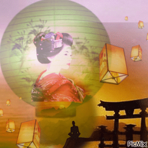 Chinese lantern - Zdarma animovaný GIF