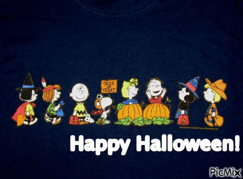peanuts happy halloween - PNG gratuit