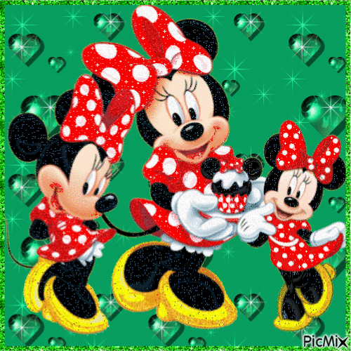 Mickey  Mouse Girl - Ingyenes animált GIF