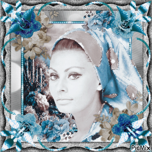 Sophia Loren, Actrice Italienne - Бесплатный анимированный гифка
