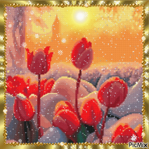 тюльпаны - Gratis animerad GIF