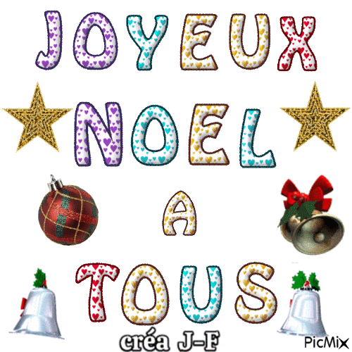 joyeux noel a tous - GIF animé gratuit