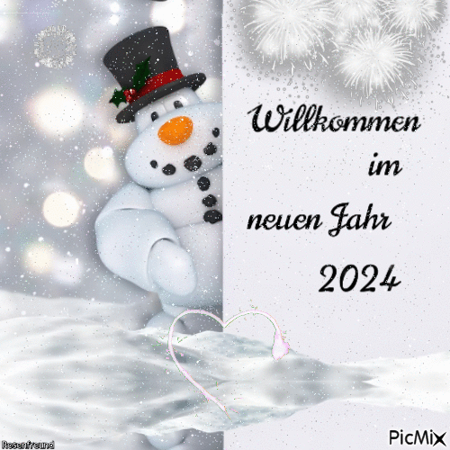 Willkommen 2024 - Бесплатный анимированный гифка