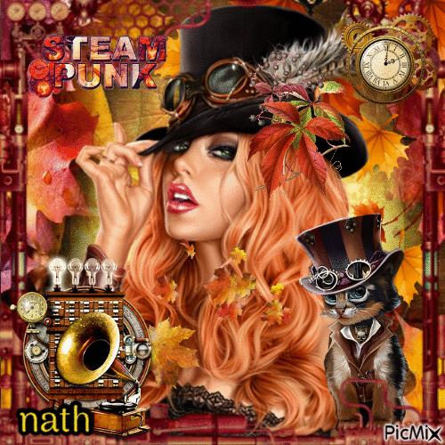 Steampunk d'automne,concours - Free animated GIF