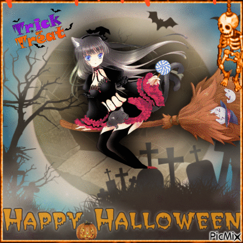 Concours : Halloween Manga - 無料のアニメーション GIF