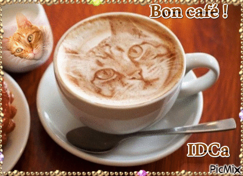 Bon café - Бесплатный анимированный гифка