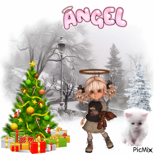 Angel Winter - Animovaný GIF zadarmo