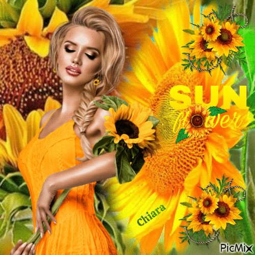 sunflower - GIF animasi gratis