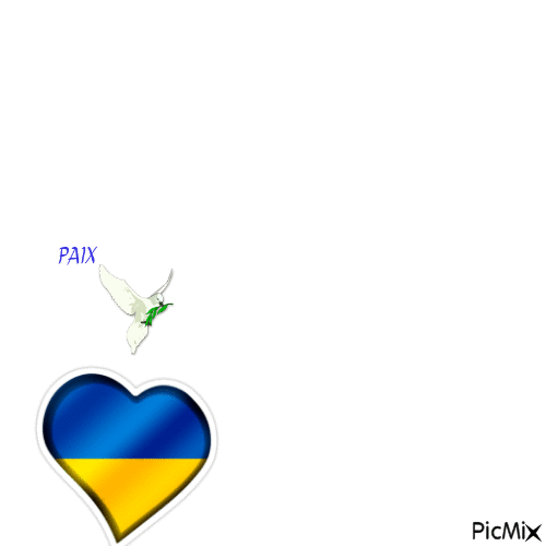 Paix en Ukraine-Mars 2022 - Darmowy animowany GIF
