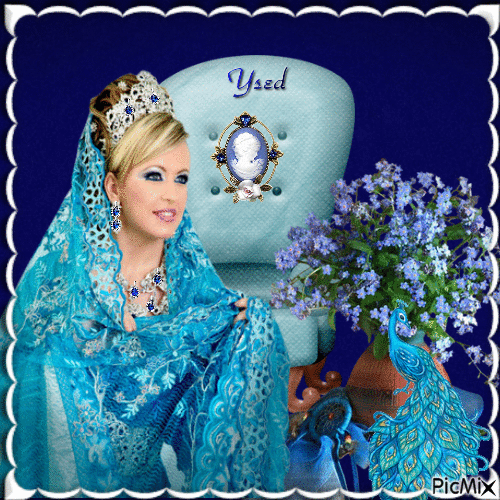 La reina en azul