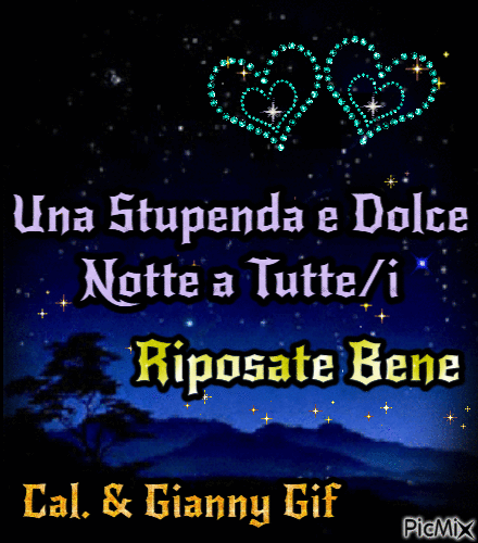 Buona Notte - GIF animé gratuit