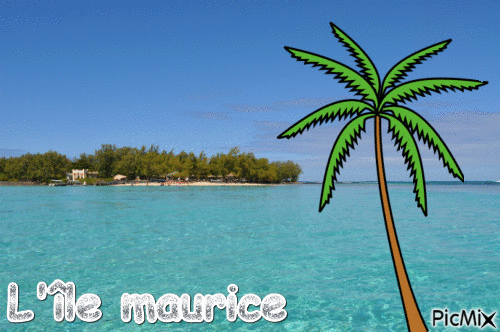 L'île maurice - GIF animé gratuit