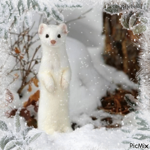 Winter scene Happy Winter - GIF animasi gratis