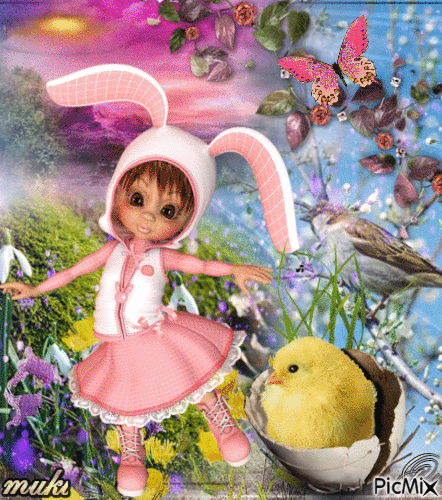 Happy Easter ♥♥♥ - GIF animé gratuit