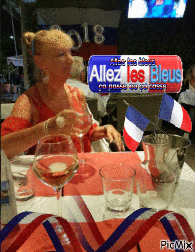 allez les bleus - Бесплатный анимированный гифка