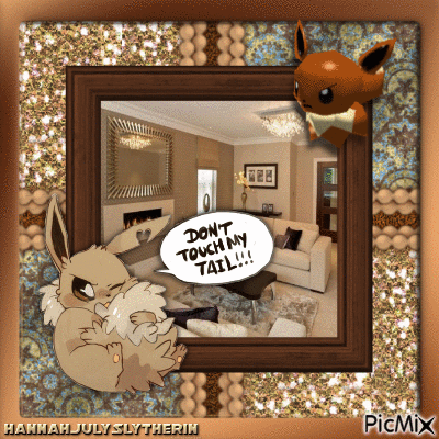 [Eevee - Don't touch my tail!!!] - Ücretsiz animasyonlu GIF
