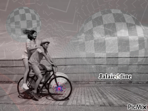 à bicyclette - Бесплатный анимированный гифка