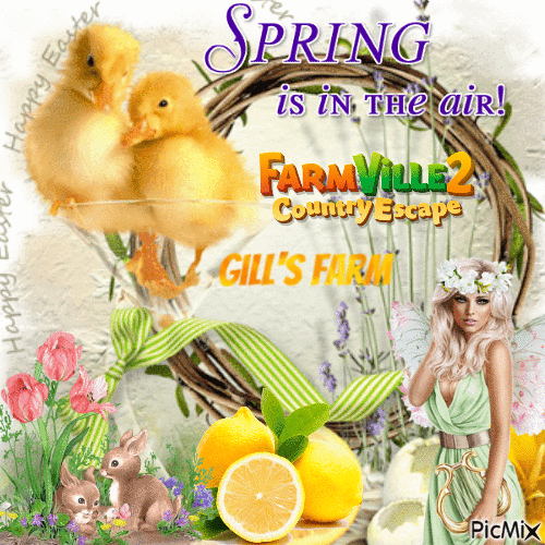 SpringTime lemon fairy - GIF เคลื่อนไหวฟรี