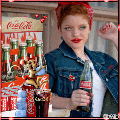 ~~ it's time for a coca cola ~~ - Ingyenes animált GIF