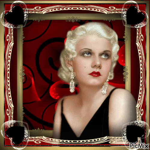 Jean Harlow, actrice américaine - Free animated GIF