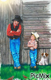 Cowboy and Son! - Free animated GIF