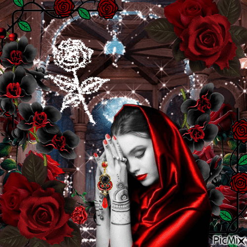 Red gothic - Free animated GIF