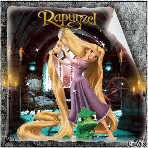 Rapunzel - Animovaný GIF zadarmo