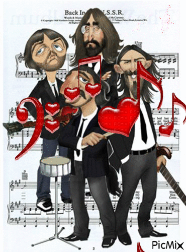 Beatles - GIF animado gratis