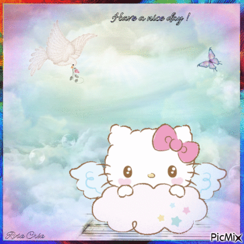 Concours : Kitty angel - GIF animate gratis