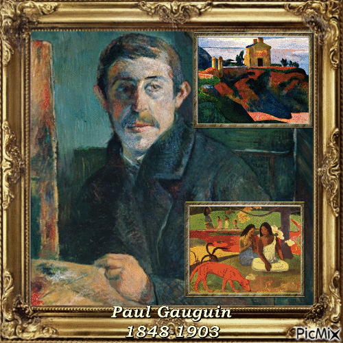 Concours : Paul Gauguin - Artiste peintre - GIF animé gratuit