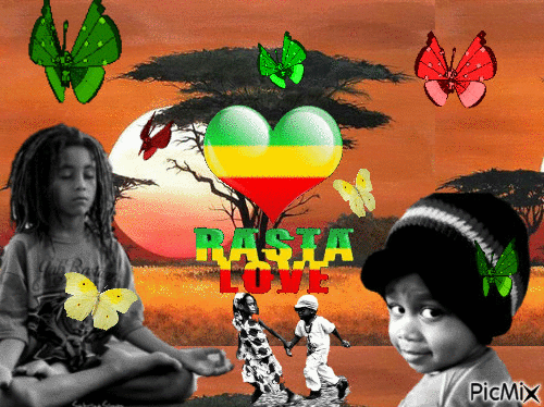 Rasta Love - GIF animé gratuit