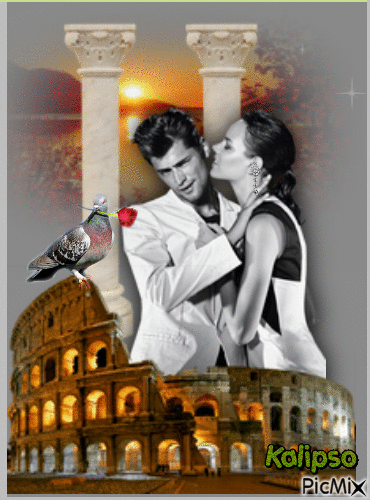 Love in Rome - Free animated GIF