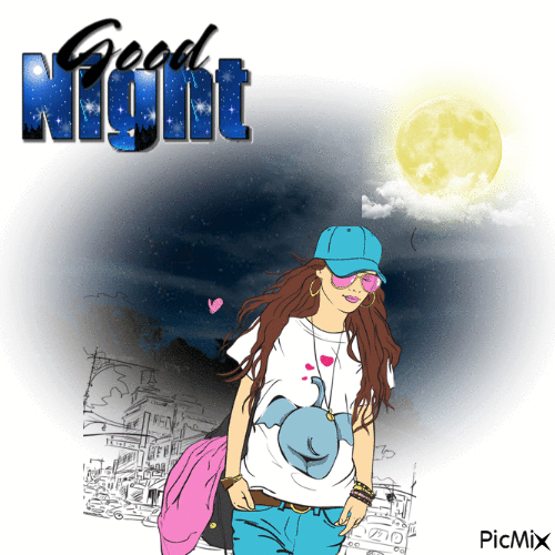 An International Good Night - Бесплатни анимирани ГИФ