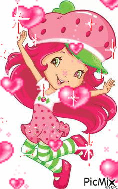 Strawberrie Love - Animovaný GIF zadarmo