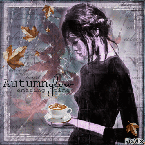 Autumn Coffee - GIF เคลื่อนไหวฟรี