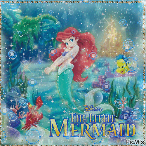 The little mermaid ❤️ elizamio - Nemokamas animacinis gif
