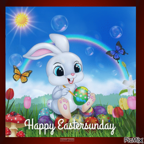 Happy Eastersunday - Darmowy animowany GIF