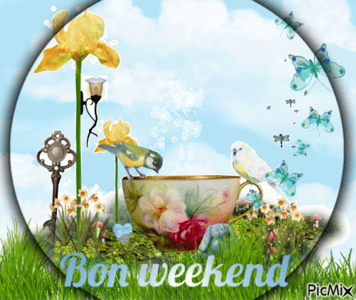 Bon Weekend - GIF animé gratuit
