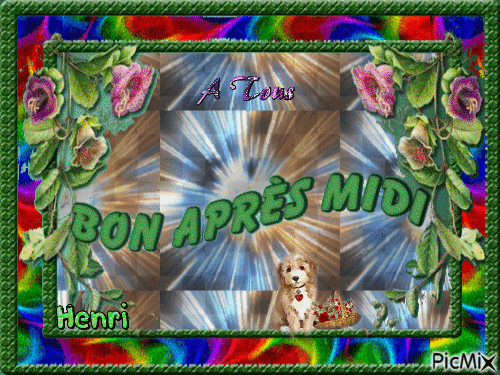 bonne ap midi - Darmowy animowany GIF