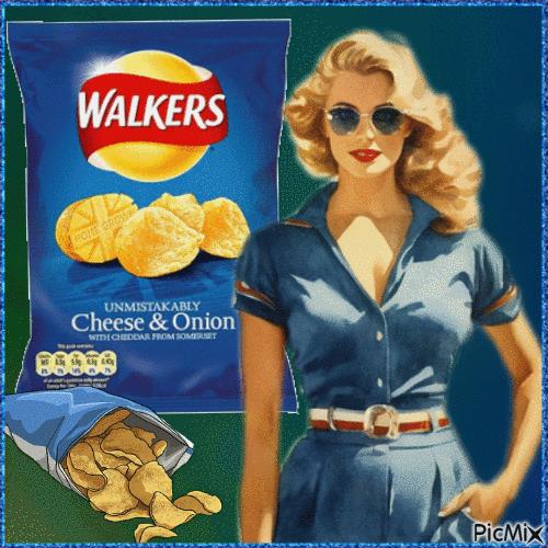 Concours : Walkers Cheese & Onion Crisps - GIF animate gratis